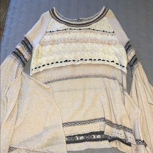 Free people flowy knitted sweater